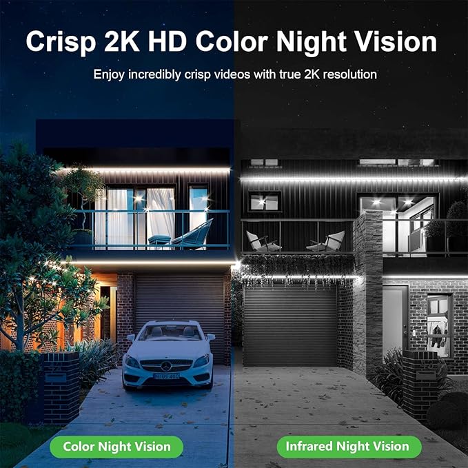 4G LTE Cellular Security Cameras Wireless Outdoor, No WiFi Security Camera, 2K Solar Outdoor Camera Wireless, 360° Live View, SD/ Free Cloud Storage(Need Apply), Smart Motion Sensor, (US Version)
