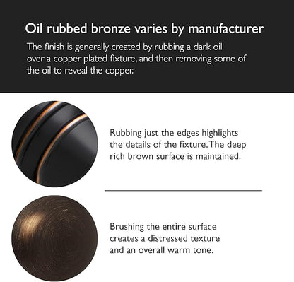 Design House 587238 Jelly Jar 1-Light Indoor/Outdoor Flush Mount Ceiling Light, Oil Rubbed Bronze (Pack of 2)