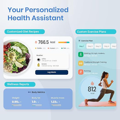 Etekcity Smart Scale for Body Weight & Fat Percentage,Digital Bathroom Accurate Weighing Machine for People's BMI Muscle,Bluetooth Electronic Body Composition Monitor Syncs with App,400lb (Pack of 6)