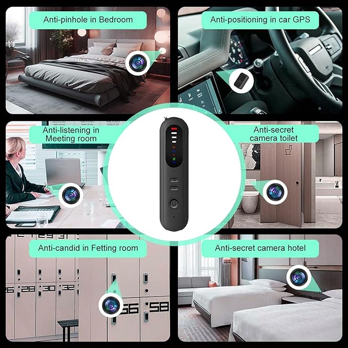 LXIANGN Hidden Camera Detector - 2025 5-in-1 Multi-Function Advanced Camera Detector and Bug Detector,Scanner for Home Office Travel Security