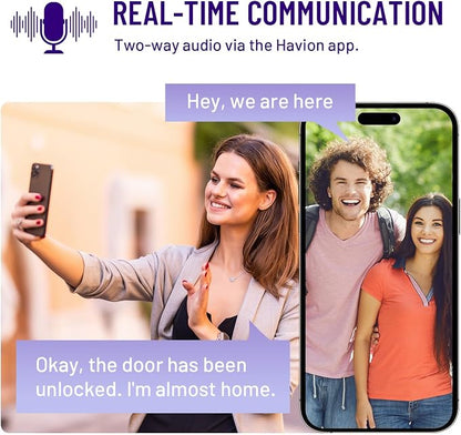 HAVION D1 Wireless Video Doorbell Camera - by NIU Inno., Incl. Chime, Dual Cameras, 5MP 3K QHD, 2'' Screen, 32GB eMMC, AI Motion Detection Real-time Alerts, 2-way Audio, Battery & Wired Power Optional