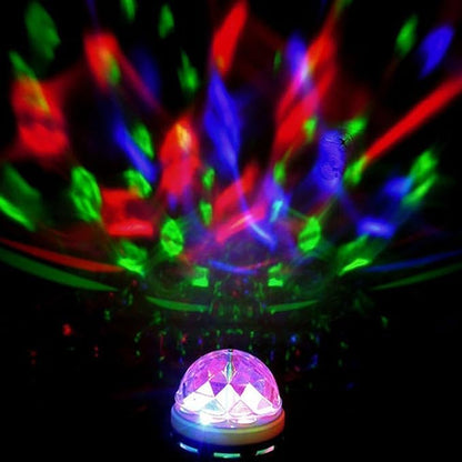 TRENDBOX 4 Pack E27 3W LED Full Color Rotating Auto Crystal Ball Bulb AC 85-260V Mini Party Light Lamp Energy Saving Disco DJ