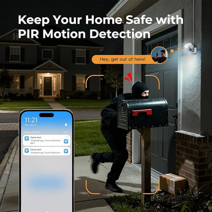 2K Cameras for Home Security,Indoor/Outdoor for Baby/Elder/Pet Monitoring with Phone app,Wired Plug&Play,Color Night Vision,2-Way Audio & 24/7 Recording,Support 128G Card ( Not Included),4-Pack