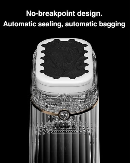E1 Automatic Trash Can Refill Rings，Official Self Changing Garbage Bag for E1 Touchless Sensor Smart Trash Can, 6Pack - 150 Count (6 Months Supply)