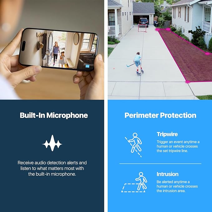 Amcrest 4K (8MP) IP POE Camera, UltraHD Outdoor Bullet, 3840x2160, 98ft NightVision, 125° FOV, IP67, MicroSD (256GB), Human & Vehicle Detection, Tripwire & Intrusion, (IP8M-2496EW-AI-V3)