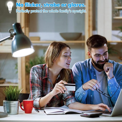 LED Light Bulbs, 100 Watt Equivalent A19 LED Bulbs, 13W 5000K Daylight White 1500 Lumens Non-Dimmable Bright E26 Edison Medium Screw Bulbs for Home Bedroom Living Room Office Outdoor Lamp, 30-Pack