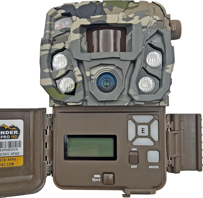 Browning Cellular Trail Camera Defender Vision Pro HD 24MP Trail Cam OVIX Camo Pattern Dual SIM Hunting Game Trail Camera, 110' Night Detection Range & Smartphone Cpompatible Camera