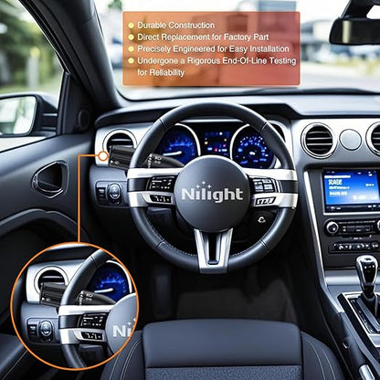 Nilight Turn Signal Switch Compatible with 2010 2011 2012 2013 2014 Ford Mustang Windshield Wiper Multifunction Combination Lever Switches