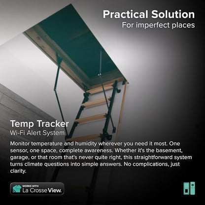 Temp Tracker Wi-Fi Alert System with the Bridge Gateway and an Indoor Outdoor Temperature and Humidity Sensor