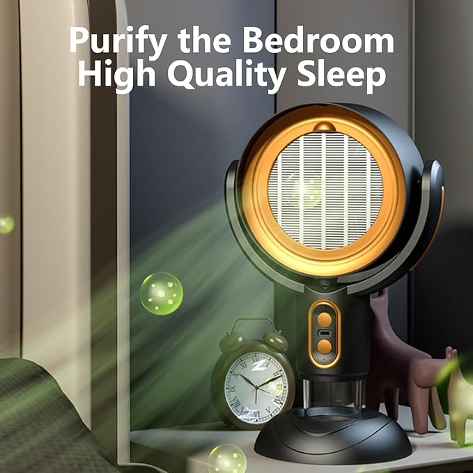 Purifier for Smoke, Smoke out Fan, for Smoking Indoors, Rechargeable Air Pur-ifier, smoke Away Purifier (Purple-Plug In)