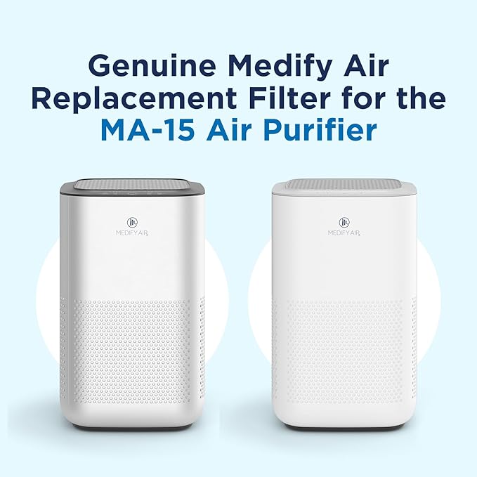Medify MA-15 Genuine Replacement Filter Set for Allergens, Smoke, Wildfires, Dust, Odors, Pollen, Pet Dander | 3 in 1 with Pre-filter, True HEPA H13 and Activated Carbon for 99.9% Removal | 1-Pack