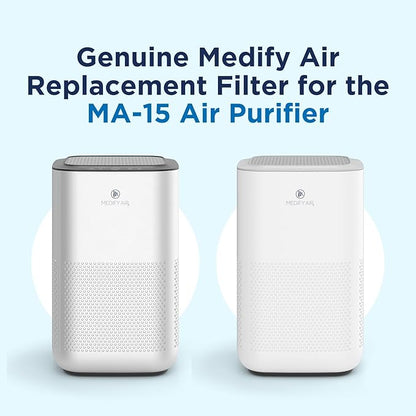 Medify MA-15 Genuine Replacement Filter Set for Allergens, Smoke, Wildfires, Dust, Odors, Pollen, Pet Dander | 3 in 1 with Pre-filter, True HEPA H13 and Activated Carbon for 99.9% Removal | 1-Pack