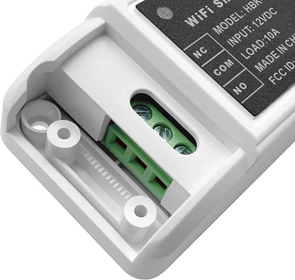 UHPPOTE 2.4GHz WiFi Remote Control Switch Compatible with Smart Phone App Input Voltage 12VDC
