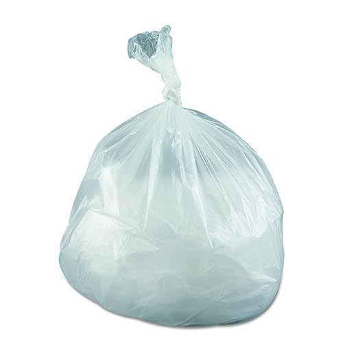 Inteplast Group VALH3340N11 High-Density Can Liner 33 x 39 33gal 10mic Clear 25 per Roll (Case of 20 Rolls)