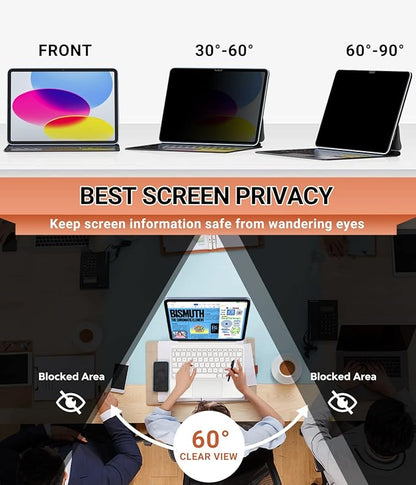 FILMEXT Privacy Screen Protector for Ipad Pro 11" inch M5 M4 (6th/5th Generation,2025/2024) Model A3358 A3359 A3357 A2836 A2837 A3006, PET Anti Spy Blue Light Screen Filter