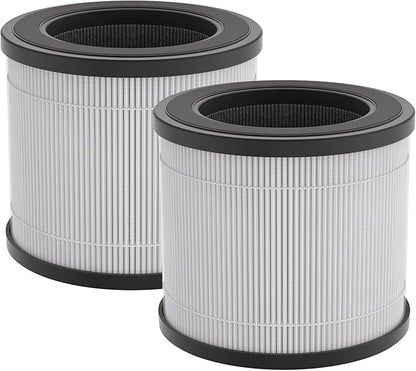 FULMINARE PU-P05 Air Purifier Replacement (2 Pack) Quiet Air Cleaner Filtering Out 99.97% 0.01 Microns, Smoke, Particles