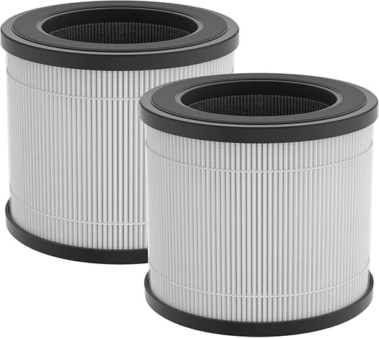FULMINARE PU-P05 Air Purifier Replacement (2 Pack) Quiet Air Cleaner Filtering Out 99.97% 0.01 Microns, Smoke, Particles
