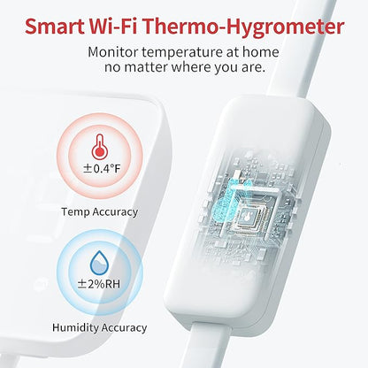 SwitchBot Hub 2 (2nd Gen), work as a WiFi Thermometer Hygrometer, IR Remote Control, Smart Remote and Light Sensor, Link SwitchBot to Wi-Fi (Support 2.4GHz), Compatible with Alexa&Google Assistant