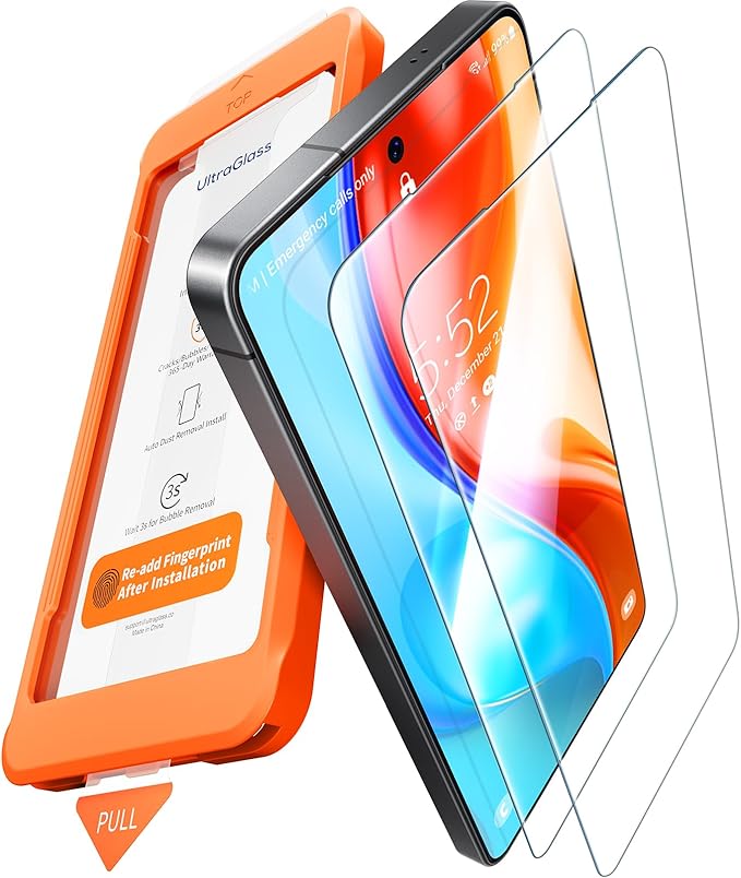 UltraGlass Unbreak 9H+ Glass for Samsung Galaxy S25 Ultra Screen Protector [Military Grade Shatterproof & Longest Durable] Galaxy Screen Protector S25 Ultra Tempered Glass Full Coverage, 2 Pack