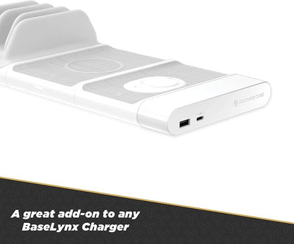 Scosche BLPEWT-SP 30W Dual USB Port Power Endcap for Scosche BaseLynx Modular Charging Stations, White