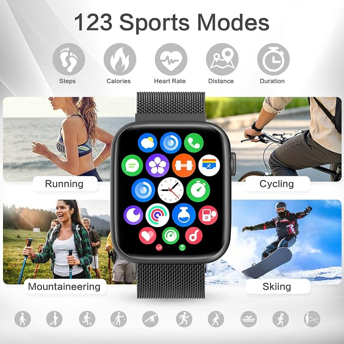 EarlySincere Smart Watch for Men 1.9" HD AMOLED AOD, DA GPT, AI Watch Face