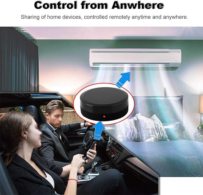 IR Control Hub, Universal Smart Electric Infrared Gateway Support APP Remote Control, Home Automation Smart Sensor Compatible with Assistant