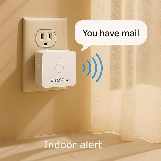 Wireless Mailbox Alert System with Sensors and Receiver, Mailbox Alarm for Delivered Mail, Mail Chime with Phone App Notification, 1K ft Long-range Mail Arrival Indicator Device