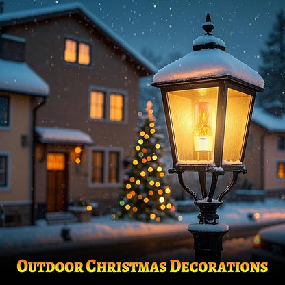 HoogaLife Flame Light Bulbs, Warm Flickering Light Bulbs Effect of Real Fire, E26 Led Flame Light Bulb for Christmas, Halloween, Party Patio Porch Home Holiday Indoor & Outdoor Decorations-2 Pack