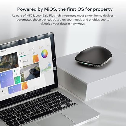 Ezlo Plus Smart Home Hub with Zigbee & Z-Wave. Works with Wi-Fi Devices Associated with Amazon Alexa Devices & Google Assistant to Control Smart Locks, Lights and Switches