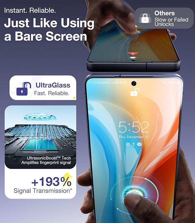 UltraGlass TOP 9H+ Armor for Samsung Galaxy S26 Ultra Screen Protector [NO.1 Military Grade Protection] for Samsung 26 Ultra Screen Protector Tempered Glass S26ultra, Phone Case Fit, 2 Pack