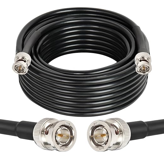 XRDS -RF 12G SDI Cables 25FT, SDI Video Cable 3G/6G/12G 75ohm BNC Male Cable Supports HD-SDI/3G/6G-SDI/4K/8K for Video Security Camera SDI Converter