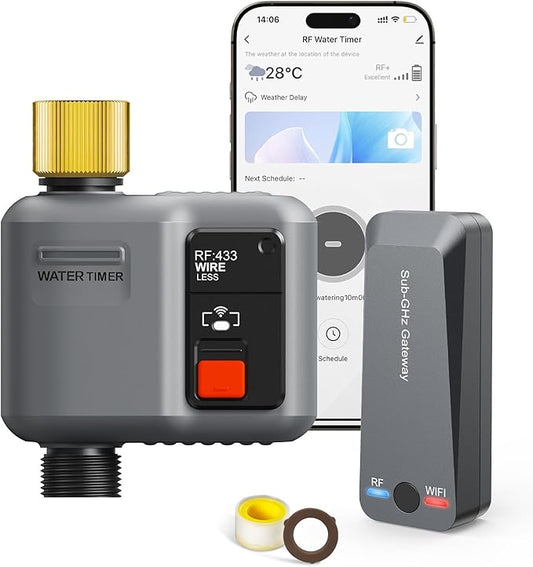 WiFi Water Timer for Garden Hose,WiFi Sprinkler Controller with 984ft Range