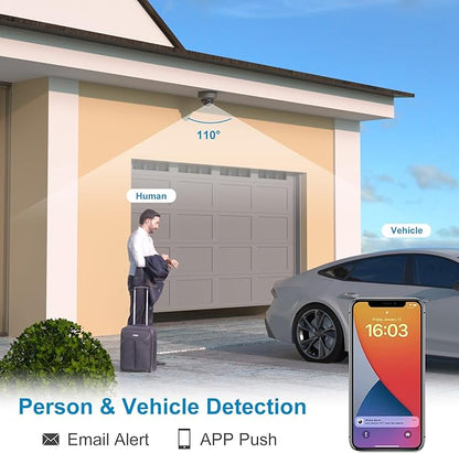 Anpviz 8 Channel 6MP PoE Security Camera System, 4X 6MP Wired IP PoE Dome Camera with Smart AI Human Vehicle Detection, Built-in Mic,Remote Acces 4K 8CH NVR 2TB HDD,(U Series)