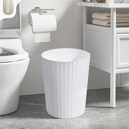 Small Platic 2 Gallon Trash Can - Compact Wastebin for Bathroom, Kitchen, Office, Home Use - Purple