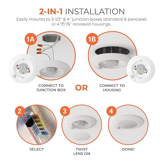 HALO HLCE 6-Pack 6 in LED Motion Sensor Ceiling Light Selectable CCT 1260lm