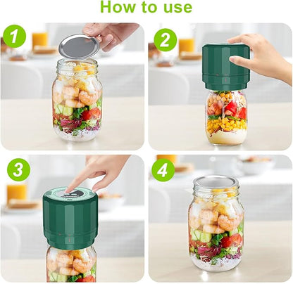 UNERVER M11 Electric Mason Jar Vacuum Sealer Kit - Vacuum Sealer for Wide & Regular Mouth Canning Jars
