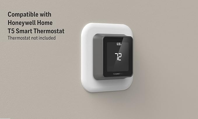 Honeywell Home Large Cover Plate & Electrical Box Adaptor for T-Series Thermostats (THP2400A1080), White