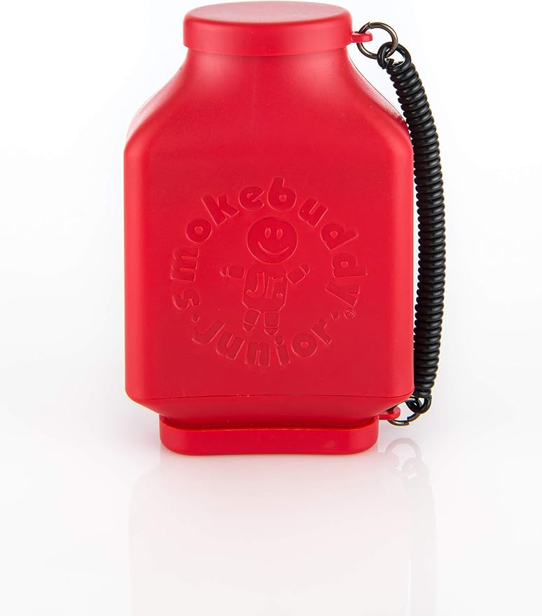 Smoke Buddy Jr. Personal Air Purifier Cleaner Filter Removes Odor - Red
