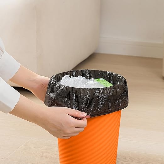 Trash Can - Small Waste basketbin - 1.8 Gallon- for Office,Home,Bathroom,Kitchen - Orange