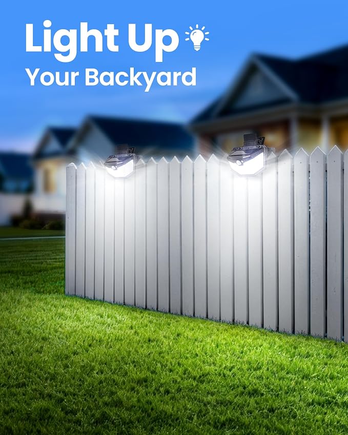 800LM Clip On Solar Lights Outdoor, 270° Wide Angle Motion Sensor Outdoor Lights with 115 LEDs & 3 Modes, IP65 Waterproof Solar Fence Lights Outdoor for Deck, Gutter, Patio, Backyard, Railing 1Pack