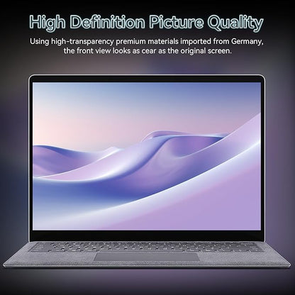 360° Magnetic Privacy Screen for 13.5 Inch Surface Laptop 6/5/4/3/2/1, 4 Way Privacy Removable Anti Glare Blue Light Filter Shield Film Anti Spy Black Laptop Protector Security Private