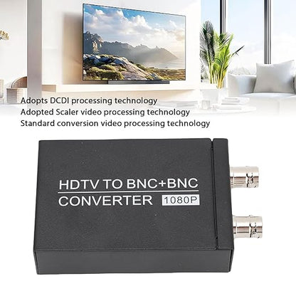 HDMI to BNC Converter, HDTV to BNC Converter 1080P, HDMI in BNC Out Video Audio Converter for Security Camera TV Projector
