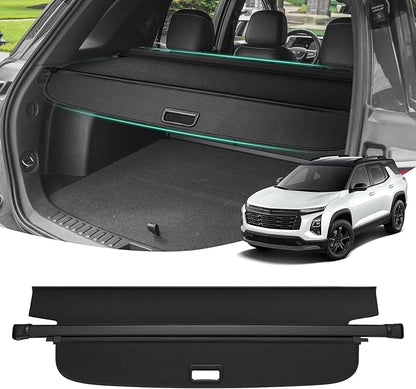 Powerty Cargo Cover for 2025 2026 Chevy Chevrolet Equinox/GMC Terrain Accessories Trunk Cover Retractable Trunk Shielding Shade Cargo Luggage Cover No Gap(NOT for Equinox EV)