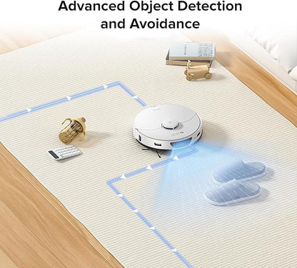 roborock S7 Max Ultra Robot Vacuum and Mop Combo, Auto Mop Drying, Auto Mop Washing, Self-Emptying, Self-Refilling, 5500Pa Suction, Reactive Tech Obstacle Avoidance, White (Renewed)