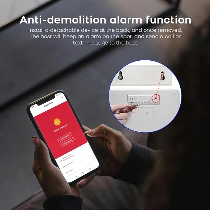 PGST Home Security System,Expandable Wireless Alarm System with Door/Window Sensor,Motion Detector,App Control,Compatible with Alexa and Google Assistant,No Monthly Fee for Villa,Apartment(24 Pieces)