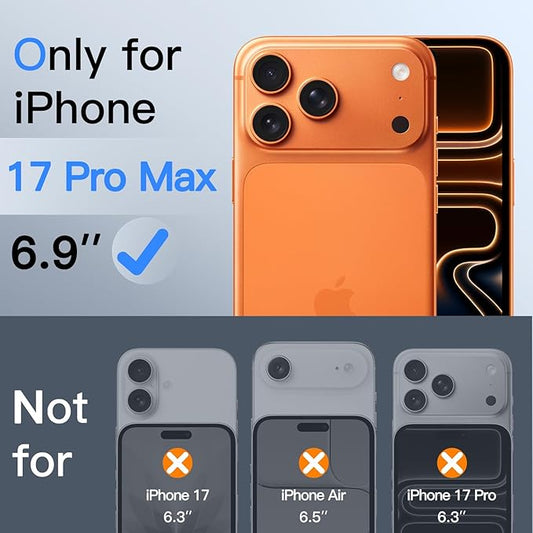 JETech 360 Degree Privacy Screen Protector for iPhone 17 Pro Max 6.9-Inch, 4-Way Anti-Spy Tempered Glass Film with Easy Installation Tool, 2-Pack