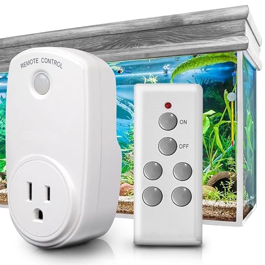 JOR Wireless Remote Control Electrical Outlet Switch, Strong RF Signal Covers 100 Feet Range, White, 1 Pc per Pack