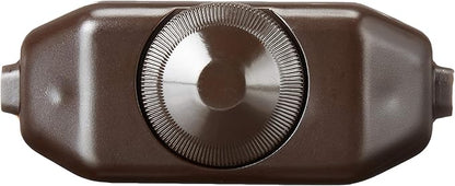 Leviton Feed-Through Lamp Cord Dimmer for Incandescent Bulbs, 6250-3, Brown