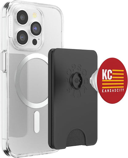 KC Red & Yellow Kansas City USA Flag Kc Red American Flag Kc PopSockets PopWallet for MagSafe