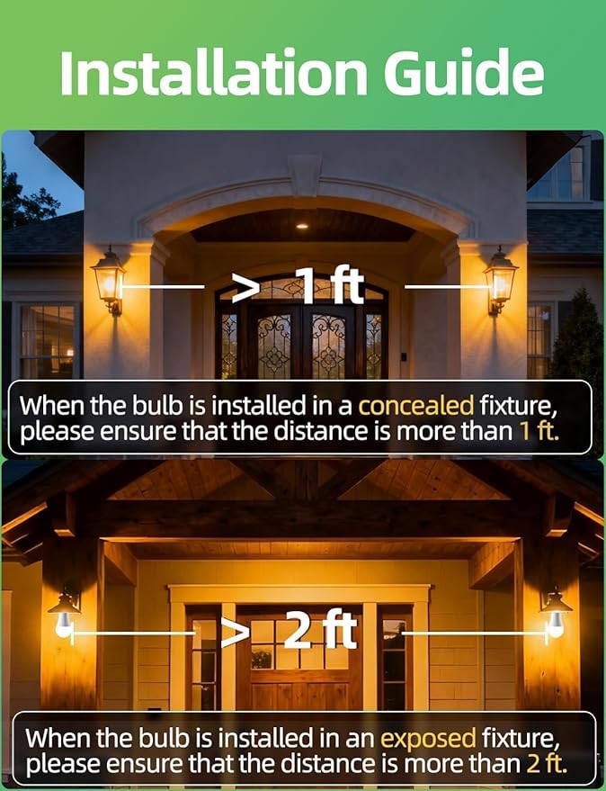 HEKEE Dusk to Dawn Sensor Light Bulbs LED A19 900 Lumens, Outdoor Porch Lights, 60 Watt Equivalent, Warm White 2700K Soft White Security Bulb(Auto on/Off), E26 Screw Base(4 Pack)